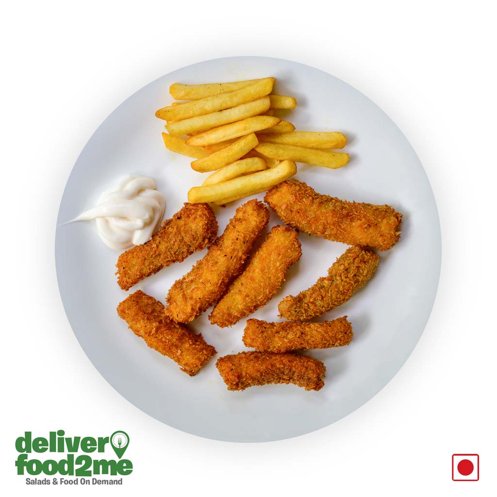 Fish Fingers With Tartar Sauce & French Fries
